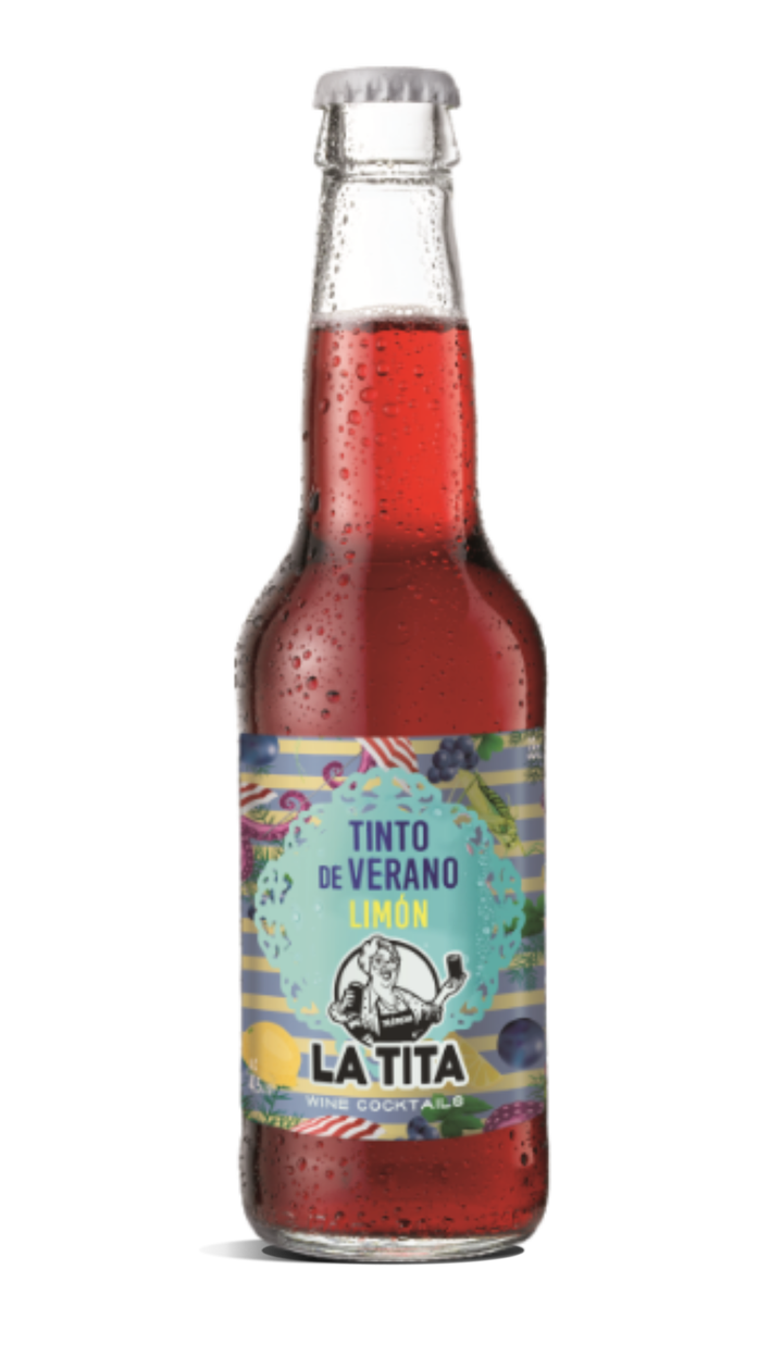 Botella Tinto de verano sabor limón La Tita Rivera