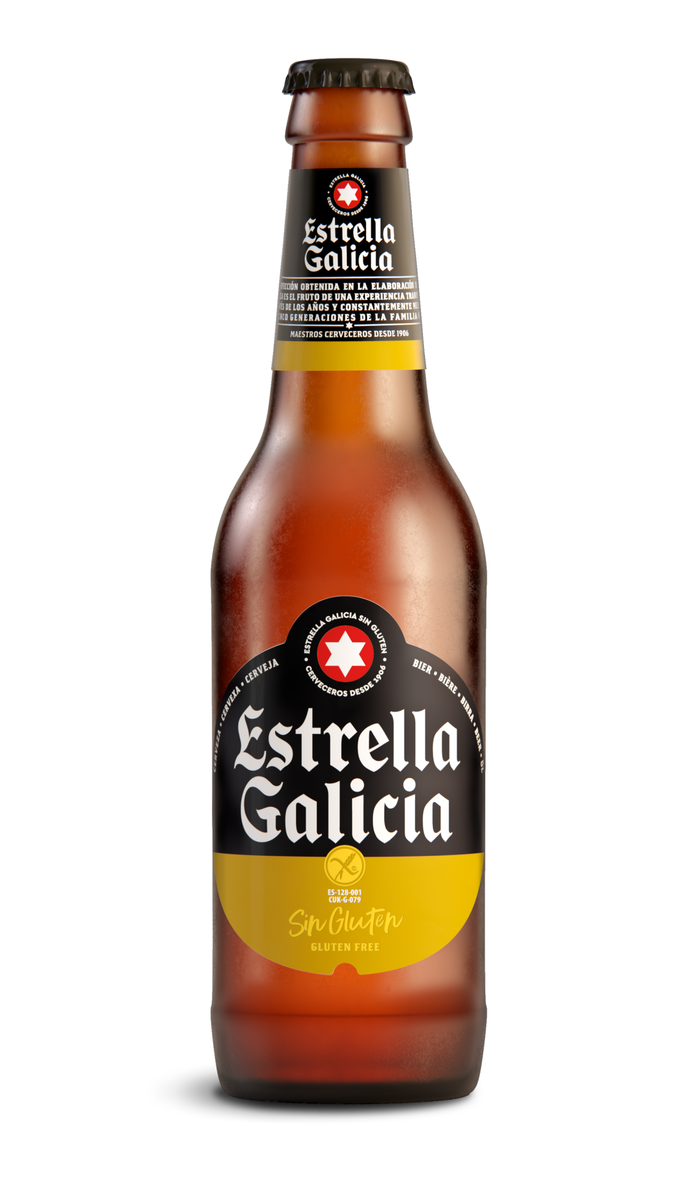 Botella Estrella Galicia sin Gluten