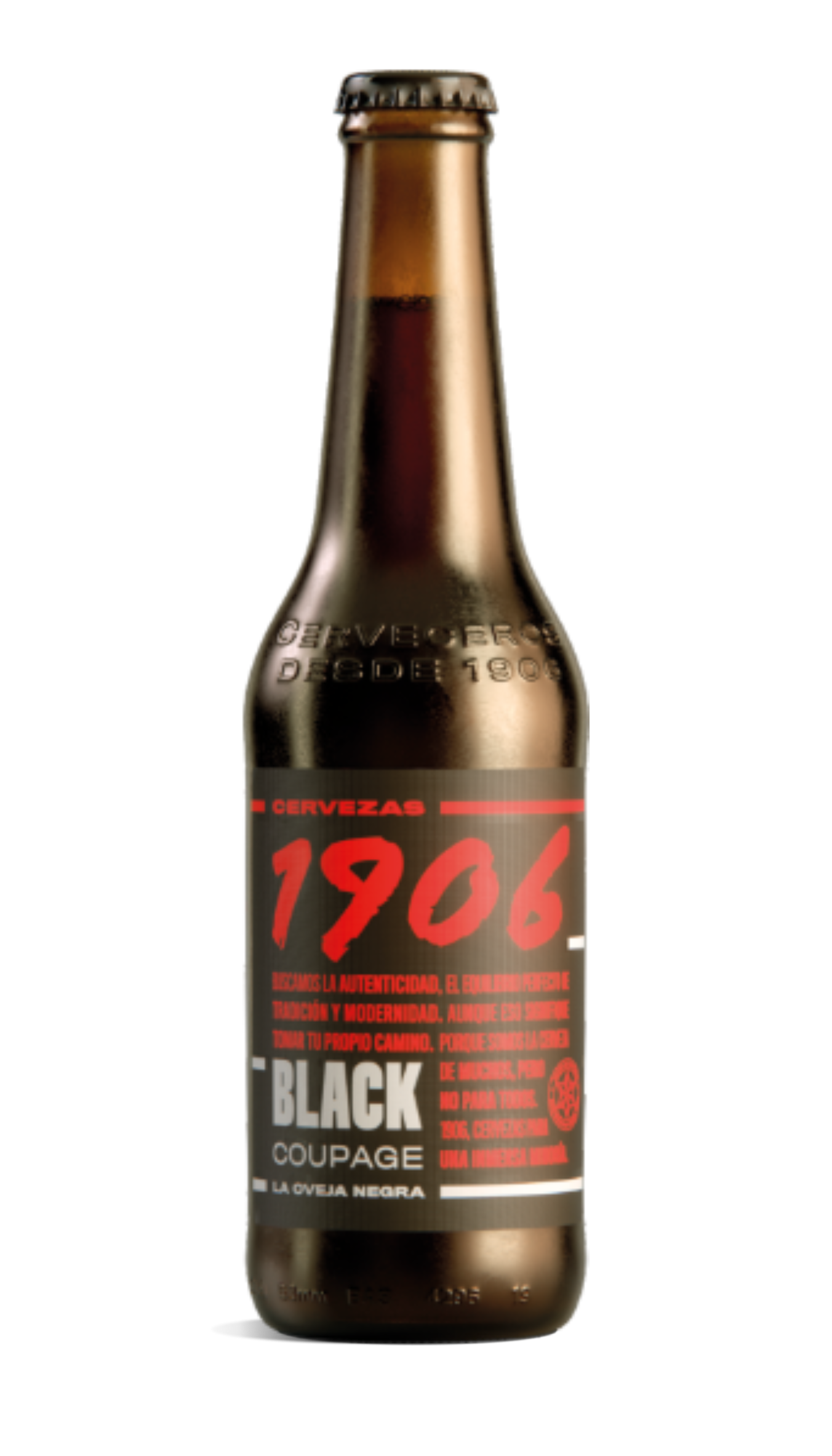 Botella 1906 Black Coupage