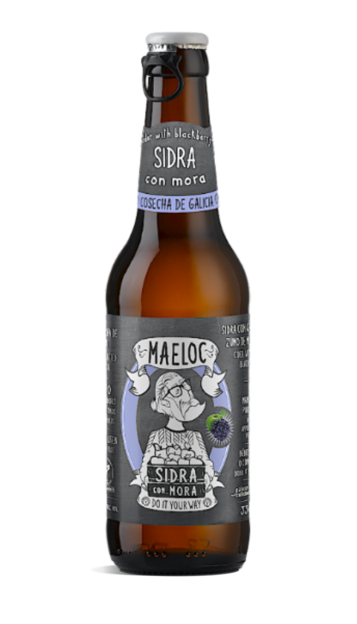 Botella Sidra con mora Maeloc